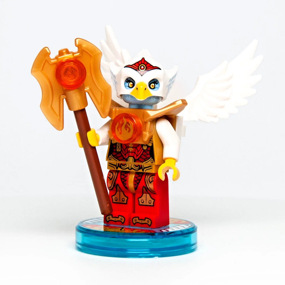 LEGO® Chima Minifigura - Eris, Fire Chi Gold Torso (dim003) 71232 Dimensiones Etiqueta Foto 1 de 4