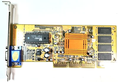 Vintage ECS Elitegroup AG305-32 32MB Low Profile AGP Graphics Card - Image 1 of 3
