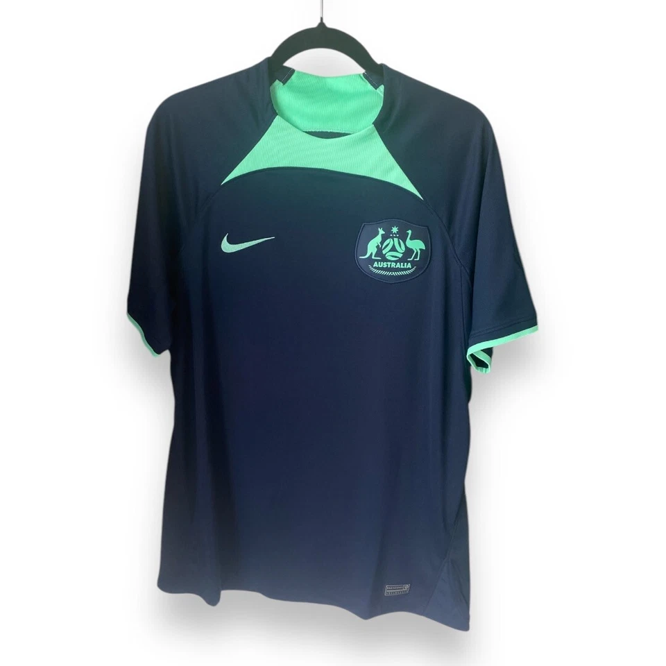 Camiseta de futebol Nike Australia Away. Azul escuro. Tamanho L. - Imagem 1 de 1