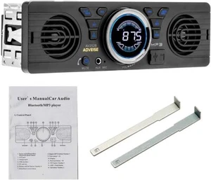 Car Radio In-dash 1 Din 12V MP3 Player Car Stereo FM Radio Bluetooth USB/TF/WMA - Picture 1 of 9