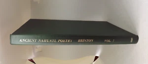 Ancient  Nahuatl Poetry (1969, AMS) Translations by David Brinton - Picture 1 of 7