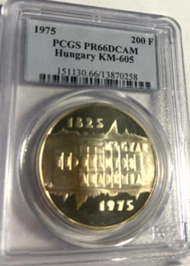 1975 Hungary 200 Forint PCGS PR66 DCAM KM-605 - Picture 1 of 4