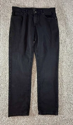 Pantalones de mezclilla Banana Republic negros calce novia para mujer talla 8x29 8 Petite Foto 1 de 4
