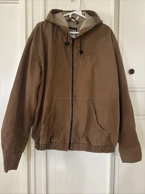 Bulwark FR Flame Resistant Hooded Jacket Men’s XL  Duck Brown - Image 1 of 4