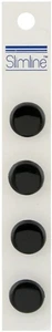 Botones Slimline caña negra 5/8" 4/paquete - Imagen 1 de 2