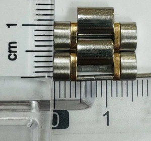 Factory steel and 18K rose gold link for Speedmaster 15.8 mm reference 3331.20 - Picture 1 of 2