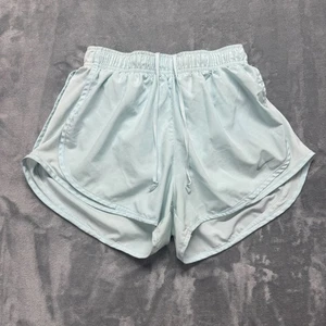 Pantalones cortos deportivos para correr Nike para mujer azul claro espuma de mar verde azulado Dri-Fit talla mediana - Imagen 1 de 7