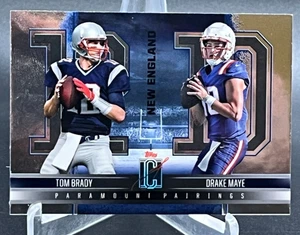 2025 Topps Signature Series Fútbol Tom Brady, Drake Maye Paramount Emparejamientos - Imagen 1 de 4