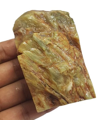 Muestra de gemas sueltas crudas ásperas ojo de gato crisoberilo natural de 1368 quilates Foto 1 de 4