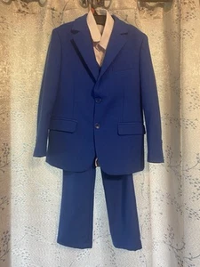 Boys Royal Blue 4 Piece Suit 7y - Picture 1 of 2