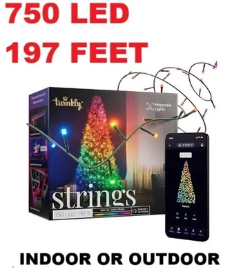 NEW Twinkly Mappable App-Controlled Christmas Light Strings 750 lights 1 String - Image 1 of 4