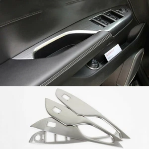 4Pcs For Cadillac SRX 2010-2016 Matte Silver Window Lift Panel Switch Cover Trim - Picture 1 of 5