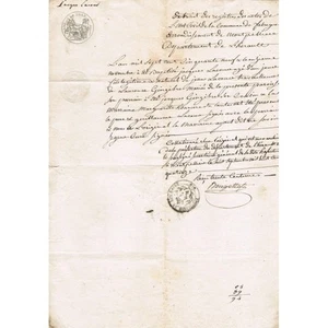 FABREGUES 34 Extrait de l'Acte de Baptême de Jacques LACOUR le 11 novembre 1759 - Imagen 1 de 1