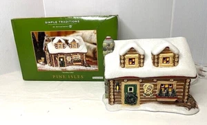 Department 56 Simple Traditions Pine Isles Snowshoe Cabin In Box - Picture 1 of 24