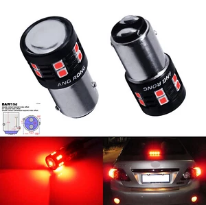 2x For Ford Focus II 2004-12 BAW15d 567 PR21/5W LED Tail Stop Brake Light Bulbs - Picture 1 of 12