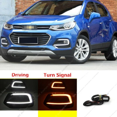 Upgrade LED Daytime Light DRL Fog Lamp Turn Signal For Chevrolet Trax 2017-2021 - Imagem 1 de 4