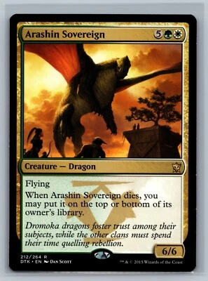 Magic MTG Dragons of Tarkir Arashin Sovereign #212/264 TCG CCG - Image 1 of 2