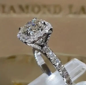 2 Ct Cubic Zirconia Ring Wedding Engagement Promise Ring Free Shipping Size 5 - Picture 1 of 3