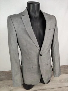 NUEVO Traje Blazer Topman Ajustado Para Hombre Talla 36 Gris Claro Regular - Imagen 1 de 6