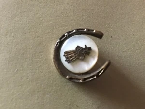 Broche insignia corazón herradura buena suerte galés - Imagen 1 de 4