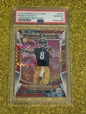 KENNY PICKETT PSA 10 2022 PANINI ROOKIES & STARS AIRBOURNE RED PLAID REFRACTOR
