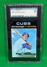 1971 TOPPS DON KESSINGER #455 SGC 86 NEAR MINT+ 7.5 CUBS