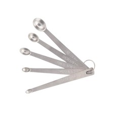 5PCS Mini Stainless Steel Measuring Spoon Set Tad Dash Pinch Smidgen Drop