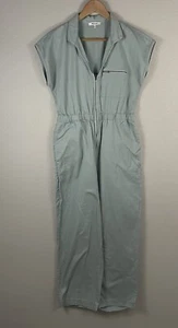 Madewell Womens 4 Cap Sleeve Zip Pocket Coverall Utility Jumpsuit - Picture 1 of 8