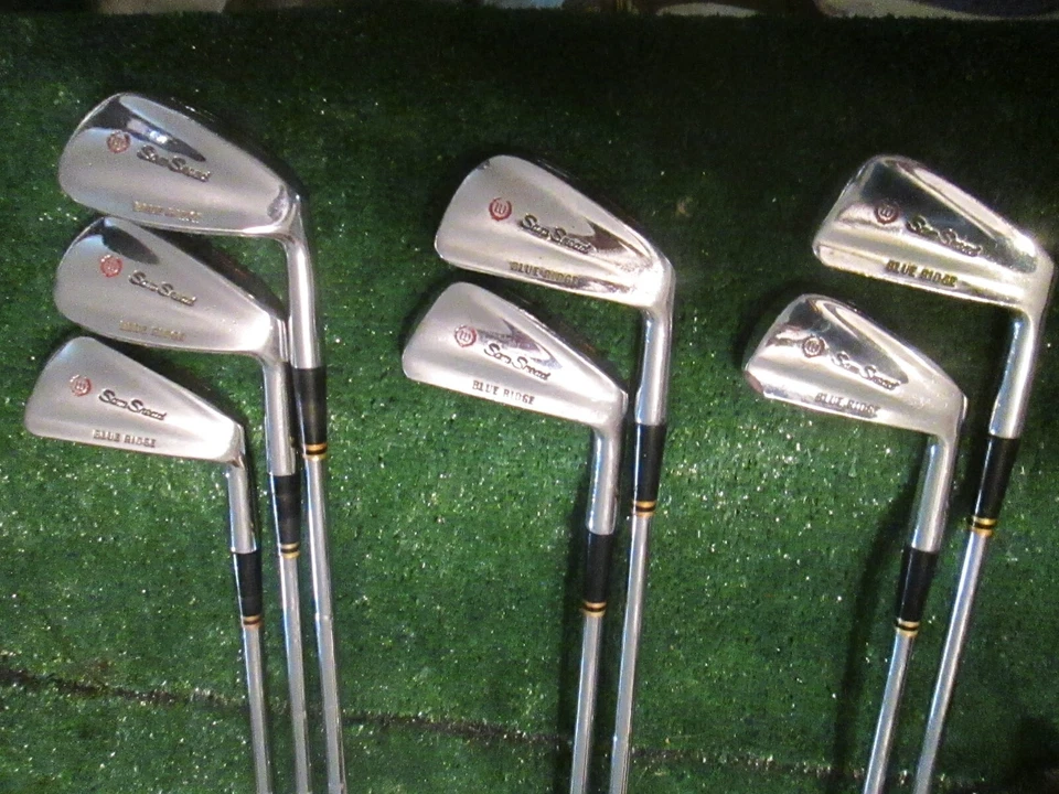 Golf Vintage Wilson Sam Snead Blue Ridge Irons 3-9 JUMBO Lamkin Crossline Grips - Image 1 of 4