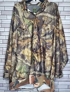 Vintage Oversize Outfitters Camouflage Print Mens 3X Hunting Shirt *Customized* - Picture 1 of 12