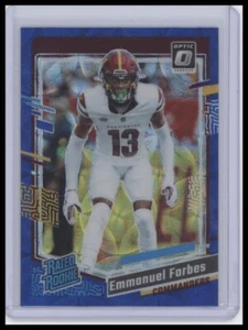 Emmanuel Forbes 2023 Donruss Optic Rated Rookie Blue Scope #299 Commanders - Picture 1 of 2