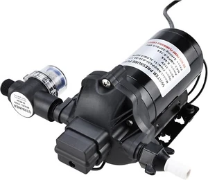 115V Water Pressure Diaphragm Pump Self-Priming Pump 50 PSI 3.0 GPM Boat RV - Picture 1 of 9