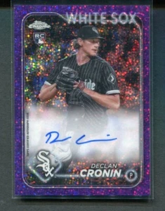 2024 Topps Chrome Declan Cronin Rookie Purple Speckle Auto 44/299 - Picture 1 of 2