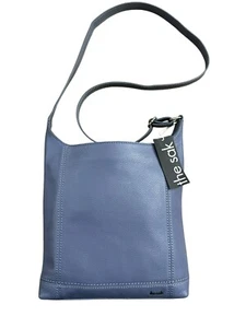 The Sak De Young Women's Crossbody Bag Leather Blue Maritime Medium NWT 109100 - Picture 1 of 5