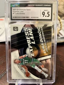 2021 Donruss Optic #5 Luka Doncic Express Lane Holo CGC9.5 MNT - Picture 1 of 2