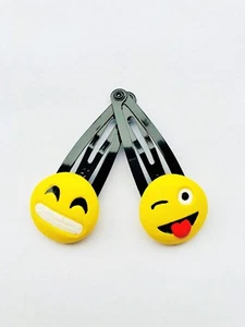 Handmade Cute Emoji Hair Clips Pins Barrettes Teens Kids Girls Children Women - Picture 1 of 5