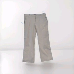 IZOD Men's Pants Slacks Performance Stretch Straight Fit Khaki 38X32 New Office - Picture 1 of 9