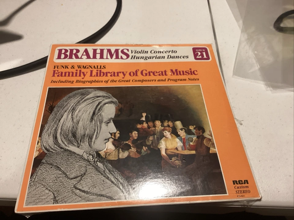 BRAHMS - VIOLIN CONCERTO HUNGARIAN DANCES - RCA CUSTOME CLASSICAL LP SEALED - Image 1 of 1