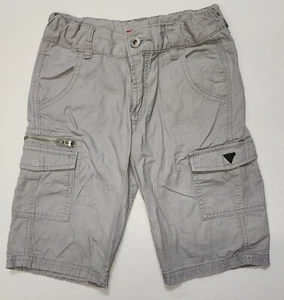 Guess Kids Gray Cargo Pockets Shorts Adjustable Waist Size 7 - Picture 1 of 7