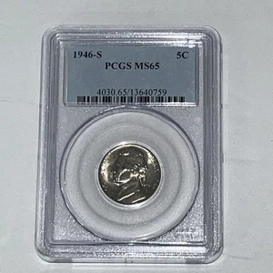 1946-S Jefferson Nickel PCGS MS 65 - Picture 1 of 2