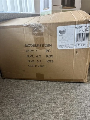 Trans Globe 8172 BN 3-Light Semi-Flush Mount Ceiling Light Fixtures - Image 1 of 4