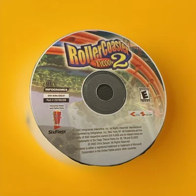 Roller Coaster Tycoon 2 - PC- CD-ROM - 2002 - Windows - Vintage - Game Disc Only - Image 1 of 2