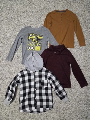 Lote De 4 Niños Talla 8 Manga Larga - Frijoles Saltadores Y Sonoma - Excelente Estado Foto 1 de 4