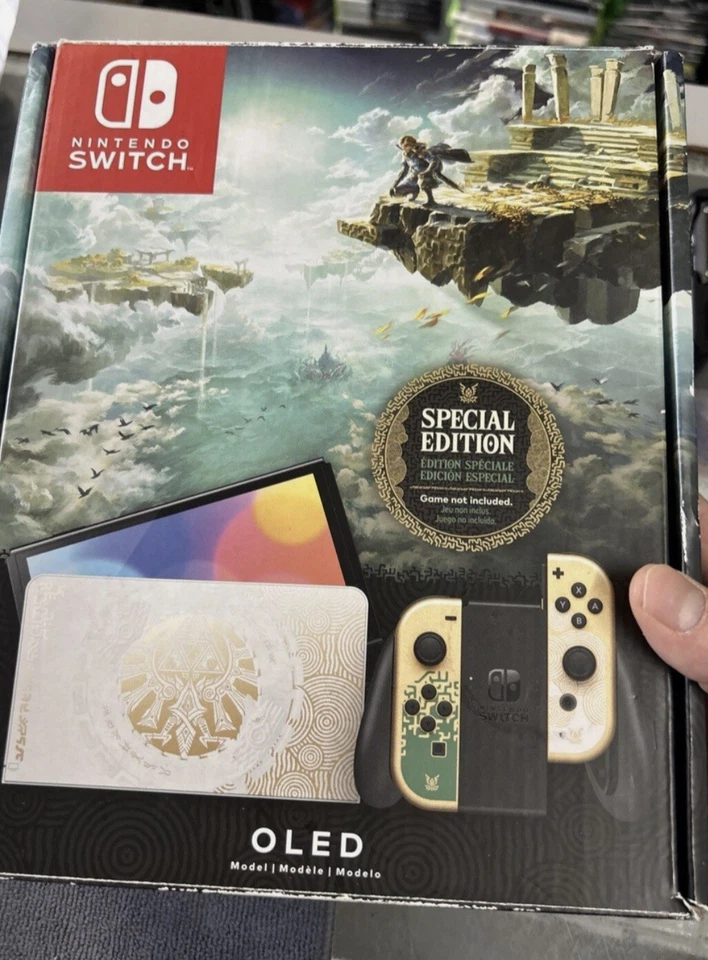 *USA Nintendo Switch (OLED) The Legend of Zelda Tears Kingdom Console SEALED NEW - Image 1 of 1