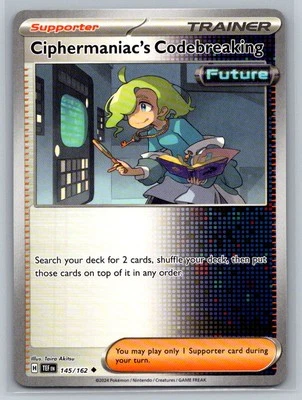Ciphermaniac's Codebreaking #145/162 SV05: Temporal Forces Pokemon Cards D80 - Image 1 of 2