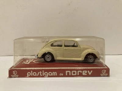 VW vintage brinquedo besouro plastigam de Norev feito na França na caixa - Imagem 1 de 4