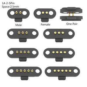 1Pair Waterproof Spring-Loaded Magnetic Pogo pin Connector 2/3/4/5P Magnets - Picture 1 of 38