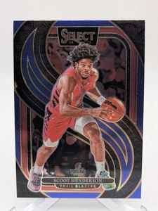 💥 2024-25 Panini Select Blue Prizm Premier Level #119 Scoot Henderson Portland - Bild 1 von 2