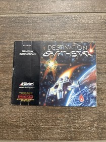 Destination Earthstar (Nintendo Entertainment System, 1990) NES Authentic Manual
