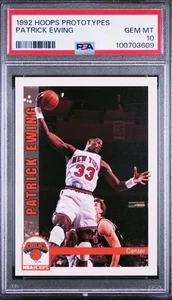 🔥🏟1992 HOOPS PROTOTYPES PATRICK EWING KNICKS HOF PSA 10🔥⚾️ - Picture 1 of 2